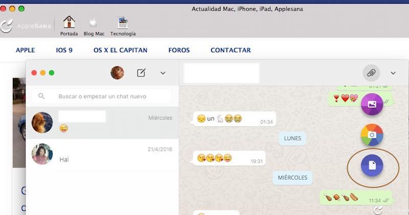 WhatsApp Web ahora te permite compartir documentos