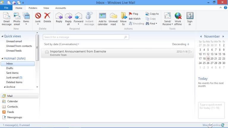 Microsoft anuncia el final de Windows Live Mail 2012 en Windows 7, mejor actualiza