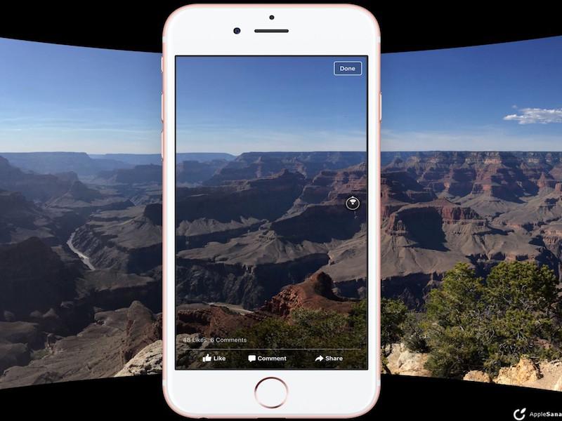 Facebook te permite crear y compartir fotos panorámicas con iPhone