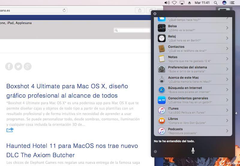 siri macos sierra