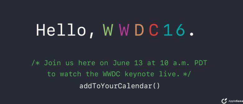 Apple te invita a ver la Keynote WWDC 2016 en directo