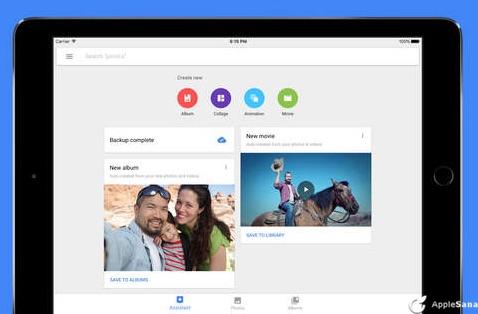 app google fotos ipad