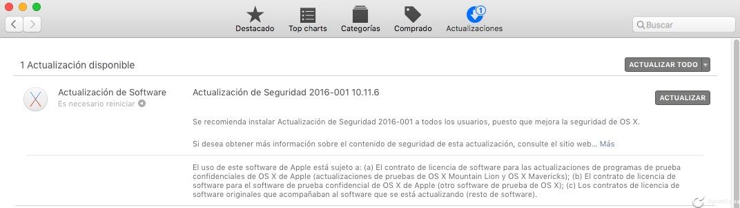 Citizen Lab y Lookout publican la actualización Security Update 2016-001 El Capitan y OS X Yosemite