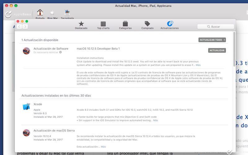 Apple publica macOS 10.12.5 para terminar de dejar macOS Sierra más o menos bien