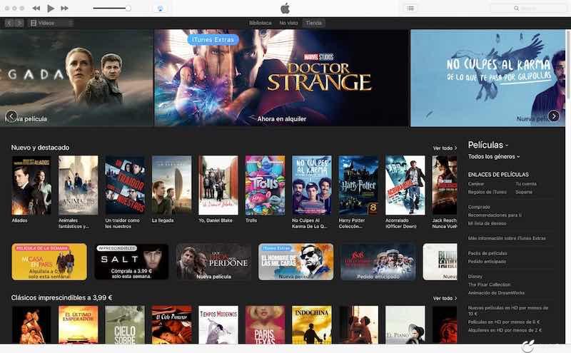 iTunes 12.6 ahora permite alquilar una película y verla en todos tus aparatos iOS 10.3