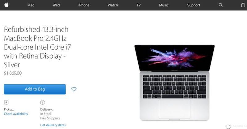 Apple comienza a vender los fiascos de MacBook Pro 2016 devueltos por clientes