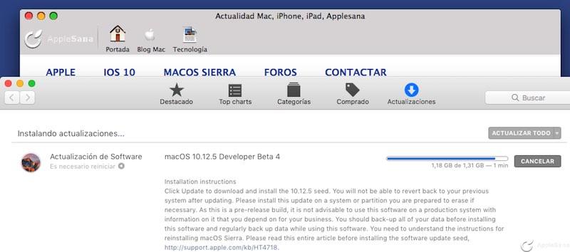La actualización macOS Sierra 10.12.5 beta 4 convierte tu Mac en un ordenador funcional